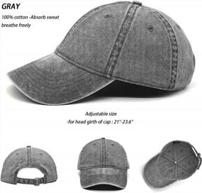 img 1 attached to 🧢 Versatile Unisex Adjustable Baseball Caps - Guwfuve 3Pack: Ideal Sports Hat