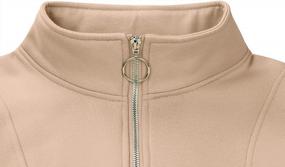 img 2 attached to MISSACTIVER Women’S Oversized Half Zip Sweatshirt Quarter 1/4 Zipper Long Sleeve Drop Shoulder Pocket Pullover Jacket Tops