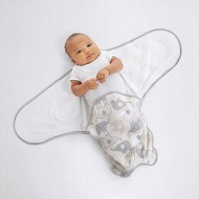 img 2 attached to Grazer Ingenuity Easy-Wrap Adjustable 2-Pack Baby Swaddle Set With Convenient Farewell Fuss Feature