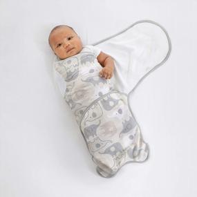 img 1 attached to Grazer Ingenuity Easy-Wrap Adjustable 2-Pack Baby Swaddle Set With Convenient Farewell Fuss Feature