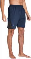quick dry lightweight jimilaka men's 7'' athletic running gym shorts with zip pocket for workout logo