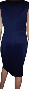 img 1 attached to USA-Made Slimming Bodycon Sheath Dress For Plus Size Women In Pink And Navy By Funfash