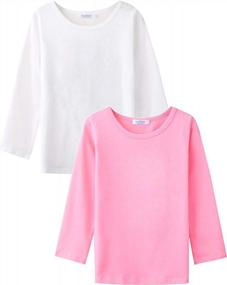 img 4 attached to Shop Now For Arshiner Kids Long Sleeve Tee 2-Pack For Girls