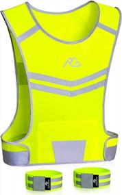 img 4 attached to GoxRunx Reflective Running Vest Gear Cycling Motorcycle Reflective Vest,High Visibility Night Running Safety Vest