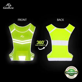 img 3 attached to GoxRunx Reflective Running Vest Gear Cycling Motorcycle Reflective Vest,High Visibility Night Running Safety Vest
