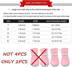 img 2 attached to 🐾 QUMY 2PCS Small Dog Shoes: Protect Your Pup's Paws on Hot Pavement with Comfortable Anti-Slip Booties