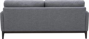 img 2 attached to Upgrade Your Space With The Sleek Rivet Apartment Sofa In Fog Grey
