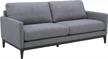 upgrade your space with the sleek rivet apartment sofa in fog grey logo