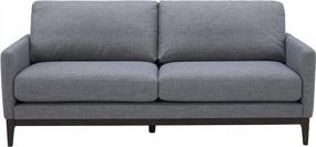 img 3 attached to Upgrade Your Space With The Sleek Rivet Apartment Sofa In Fog Grey
