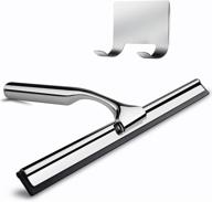 🚿 freyry shower squeegee: the ultimate stainless steel cleaner for shower doors, windows, bathroom, and car glass - 12 inches long! logo