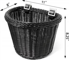 img 2 attached to Junior Bike Basket With Front Handle Bar - Colorbasket 02171