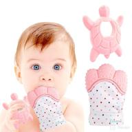 liname deluxe teething mitten babies baby care logo