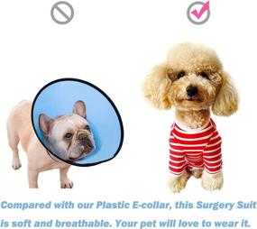 img 1 attached to 🐾 Kukaster Pet Dog’s Recovery Suit: Full Coverage Bodysuit for Small and Medium Pets Post Surgery