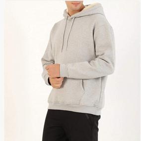 img 3 attached to Heavyweight Fleece Hoodies With Warm Sherpa Lining For Men - Duyang