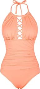 img 3 attached to Firpearl Womens Halter Swimsuits Swimwears Women's Clothing at Swimsuits & Cover Ups