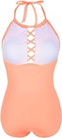 img 1 attached to Firpearl Womens Halter Swimsuits Swimwears Women's Clothing at Swimsuits & Cover Ups