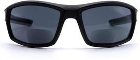 img 4 attached to Black VITENZI Wraparound Bifocal Sunglasses Readers for Lecce Sun Reading - 2.75 Inch