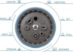 img 1 attached to Регулируемый металлический садовый шланг STYDDI, пистолет-распылитель с 8 схемами распыления для ручного полива газона и сада, мойки автомобилей, душа домашних животных