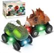 dinosaur toys for 2-5 year old boys: toddler boy birthday gifts, kids dino car play set, 3 4 5 year old educational learning toy. logo