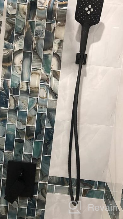 img 1 attached to 🚿 Gabrylly Shower System with Tub Spout, Wall Mounted Tub Shower Faucet Set for Bathroom with High Pressure 10" Rain Shower Head and 3-Setting Handheld Shower Head Set, Brushed Nickel - Ultimate Bathroom Upgrade review by Lawrence Feldman