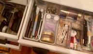 img 1 attached to 25-Piece Clear Plastic Drawer Organizers: Non-Slip Trays For Makeup, Jewelry, Office & More! review by Jessie Duhon