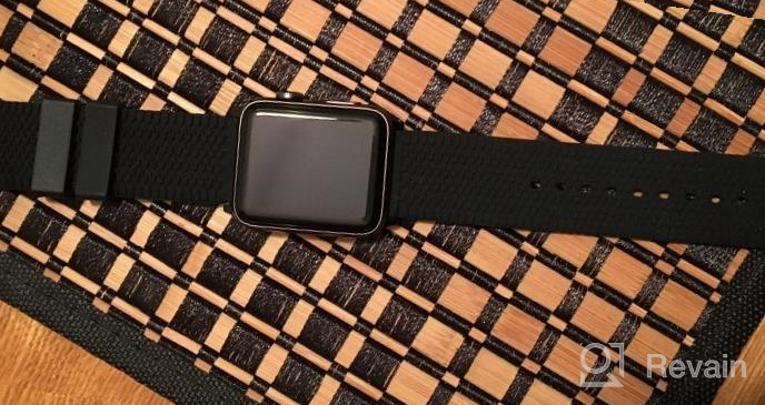 img 1 attached to Trendy And Durable Rubber Apple Watch Bands In Various Colors And Sizes For Series 5 4 3 2 1 review by Eric Jenkins