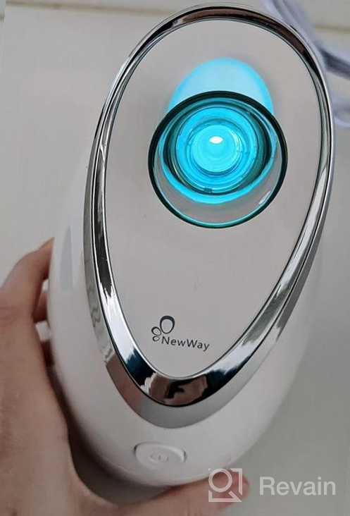 img 1 attached to 🌬️ NewWay Facial Steamer & Extendable Arm Warm Mist Humidifier - Face Spa Sinus Moisturizing for Home & Salon Use review by Steven Harper