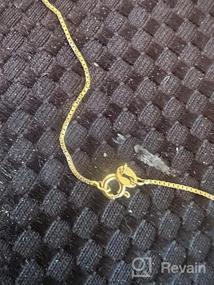 img 5 attached to Блеск за вашу копейку: золотое покрытие 18К на серебряной цепочке итальянского плетения .8мм, размеры 14-40