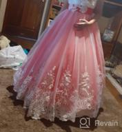 img 1 attached to Kids Puffy Tulle Ball Gown - Princess Lilac Long Girls' Pageant Dresses for Prom review by Paige Havens