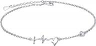 flyow anklet for women s925 sterling silver adjustable foot chain ankle bracelet anklets jewelry logo