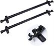 adjustable black car top roof rack cross bar luggage carrier with window frame mounting by tbvechi logo