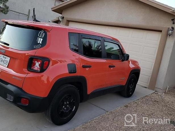 img 1 attached to Jeep Renegade Gas Tank Cover - Aluminum Exterior Accessories Fuel Filler Cap (2015-2018) review by Michael Lucas