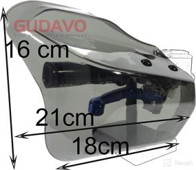 img 3 attached to Motorcycle Windshield Deflectors Adjustable Handguards Motorcycle & Powersports