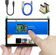 uctronics raspberry portable capacitive touchscreen 5-inch 🍓 hdmi: compact and responsive display for raspberry pi logo
