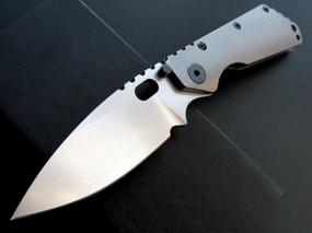 img 2 attached to Охотничий карманный нож Eafengrow EF225 - лезвие D2, титановая рукоятка и зажим, инструмент для выживания EDC (серый)