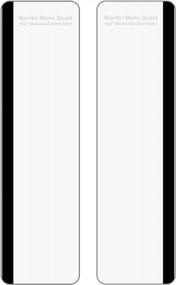 img 4 attached to MEGREZ Monitor Memo Board, Акриловая панель сообщений монитора Монитор Sticky Note для компьютера, Прозрачный монитор Sticky Note Board, 2PCS (левый и правый), плоский