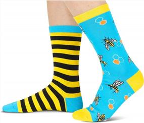 img 2 attached to Novelty Cow, Goat, Chicken & Cat Socks - Perfect Funny Gifts For Women And Girls!