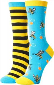 img 3 attached to Novelty Cow, Goat, Chicken & Cat Socks - Perfect Funny Gifts For Women And Girls!