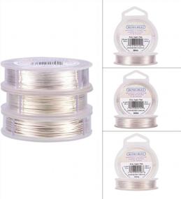 img 2 attached to Benecreat Tarnish Resistant Silver Coil Wire Set - 3 Rolls Of 20, 24, And 28 Gauge Wire, 33Ft, 98Ft, And 328Ft Lengths