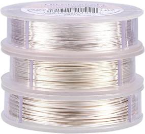 img 3 attached to Benecreat Tarnish Resistant Silver Coil Wire Set - 3 Rolls Of 20, 24, And 28 Gauge Wire, 33Ft, 98Ft, And 328Ft Lengths