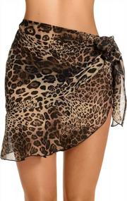 img 4 attached to 👙 Lecieldusoir Women's Sarong Coverups: Stylish Chiffon Wrap Skirt for Beach and Swimwear