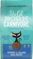 🐱 tiki cat born carnivore grain-free, low-carb dry cat food with fresh protein, fish luau - 11.1 lbs. logo