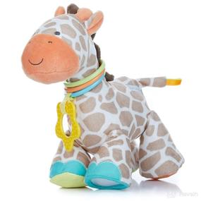 img 4 attached to 🦒 Giraffe Rattle Clip for Baby Development