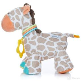 img 2 attached to 🦒 Giraffe Rattle Clip for Baby Development