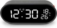 сделайте революцию в своем утреннем распорядке с помощью mooas rolling pop mirror clock — цифровых часов с зарядкой через usb, светодиодным дисплеем, двойным будильником и многим другим! логотип