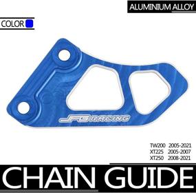 img 2 attached to JFG RACING Motorcycle Chain Guard Slider: Durable CNC Aluminum Alloy Protection for TW200 2005-2021, XT225 2005-2007, XT250 2008-2021 - Blue