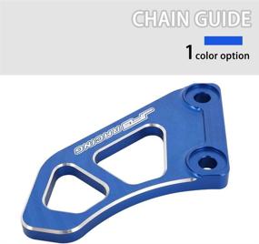 img 1 attached to JFG RACING Motorcycle Chain Guard Slider: Durable CNC Aluminum Alloy Protection for TW200 2005-2021, XT225 2005-2007, XT250 2008-2021 - Blue