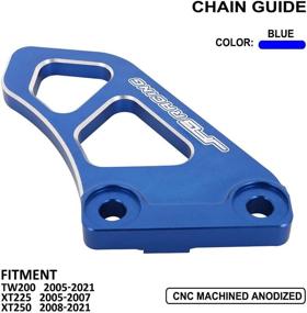 img 3 attached to JFG RACING Motorcycle Chain Guard Slider: Durable CNC Aluminum Alloy Protection for TW200 2005-2021, XT225 2005-2007, XT250 2008-2021 - Blue