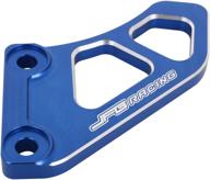 jfg racing motorcycle chain guard slider: durable cnc aluminum alloy protection for tw200 2005-2021, xt225 2005-2007, xt250 2008-2021 - blue логотип