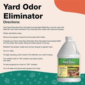 img 2 attached to NaturVet Yard Odor Eliminator Plus Citronella Spray: Eliminate Stool and Urine Odors on Lawns, Yards, Grass, Patios, Gravel, Concrete & More